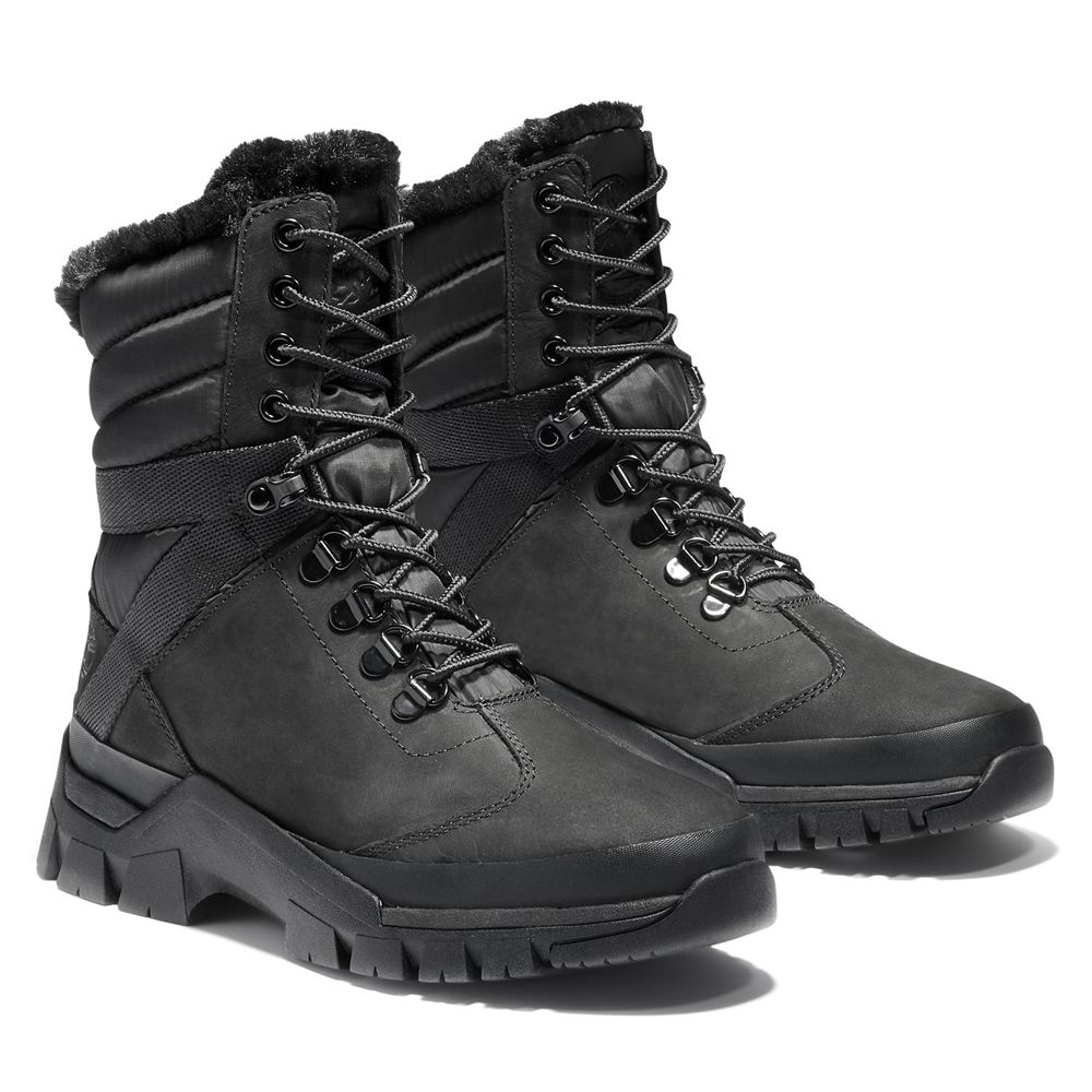 Bocanci De Zapada Timberland Dama Negrii - Jenness Falls Waterproof Insulated - Romania - IDPOQS746